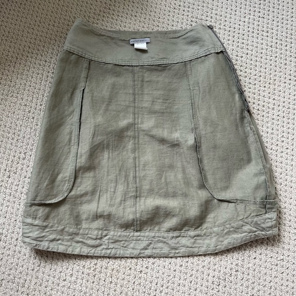 Khaki/Grey linen mix Sarah Pacini Skirt. Size 0. Tags removed. 10/10 condition. - Picture 7 of 7